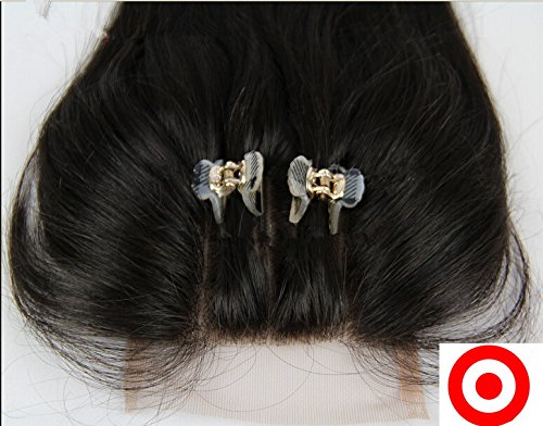 3-Way Part 1PC 4x4 Lace Closure with Virgin Indian Remy Human Hair - 3 Bundles Wefts Mixed Length (4PCS Lot) Natural Straight Hair Extensions - Can Be Dyed Any Color - Perfect for Styling, Weaving & Protective Hairstyles