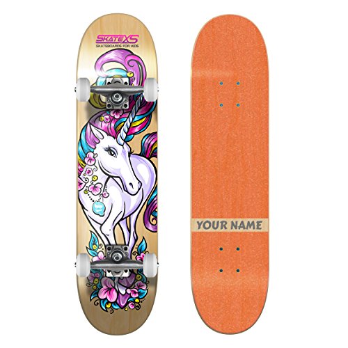 Orange Grip Tape / White Wheels