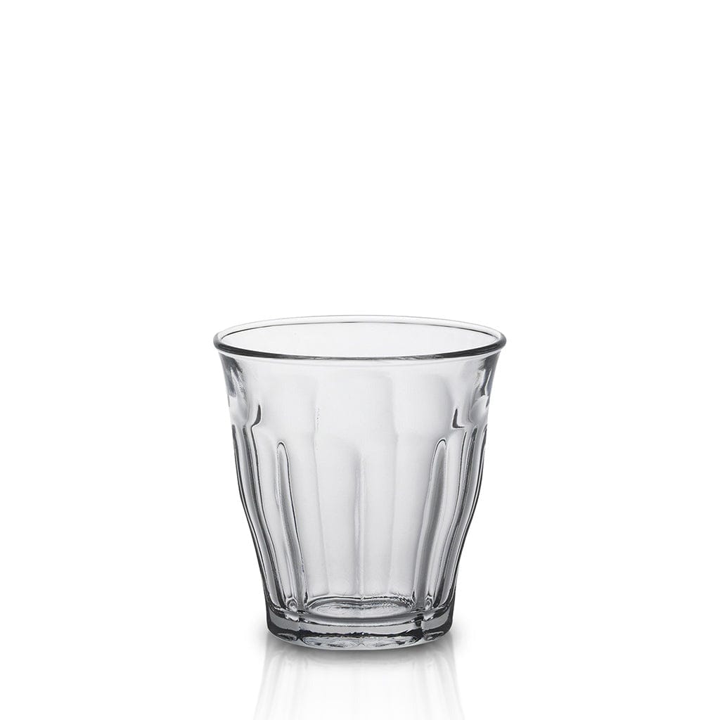 Duralex Le Picardie Clear Glass Tumbler 4.3 oz (125ml) - Set of 6 Classic French Drinking Glasses for Juice, Water, Cocktails & Everyday Use at Home, Restaurant or Bar