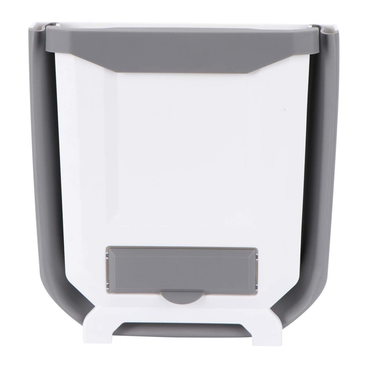 Foldable Collapsible Trash Can - Hemoton 1PC White Door Mounted Garbage Bin with High Capacity | Space-Saving Cabinet Storage Basket for Office, Kitchen & Bathroom | Perfect Small Trash Bag Holder for Home Organization