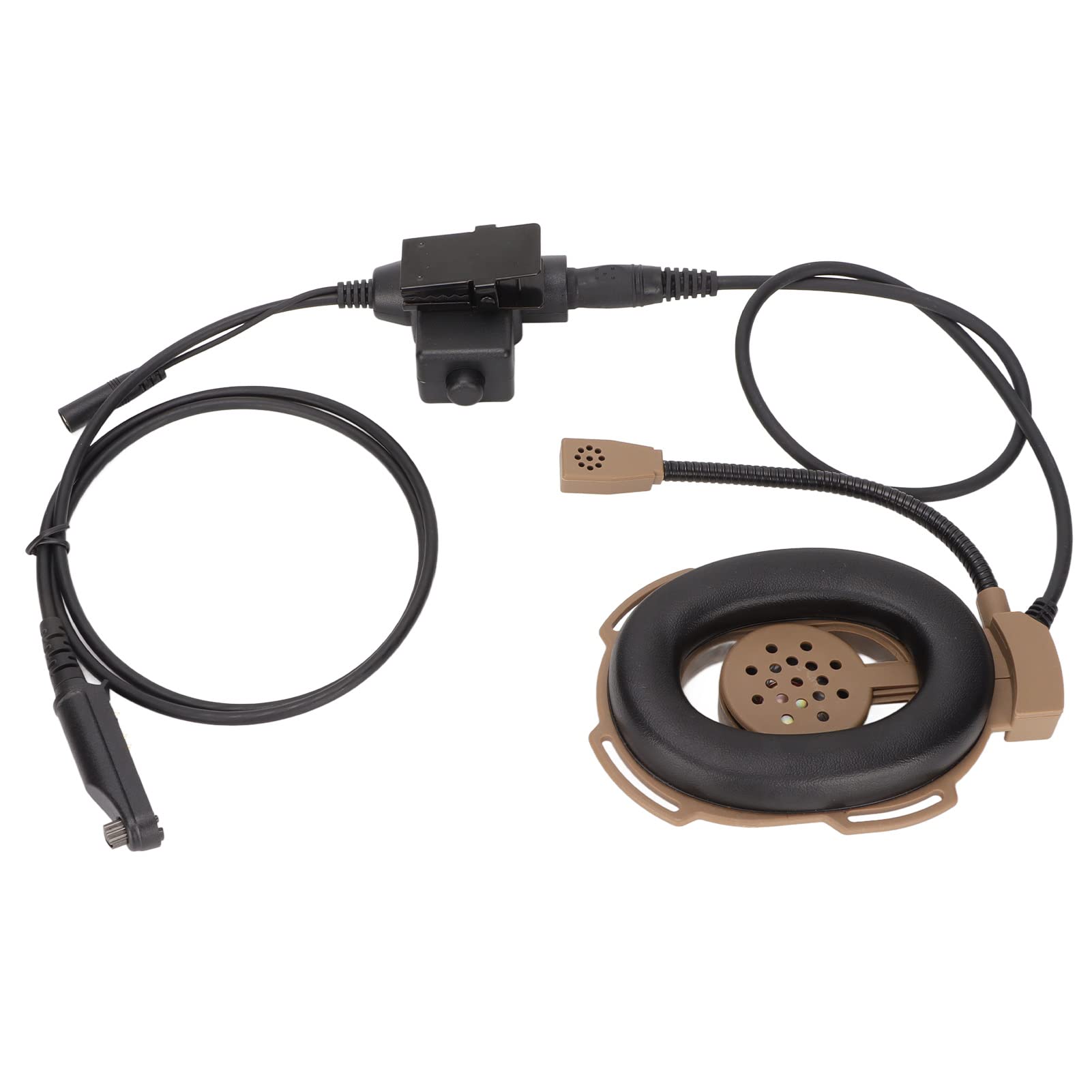 Military Headset with Clear Sound & Noise Canceling - Minimalist Single-Sided Design, Comfortable for Motorcycle & Paintball Use - U94 PTT Compatible for Tactical Communication & Outdoor Sports
