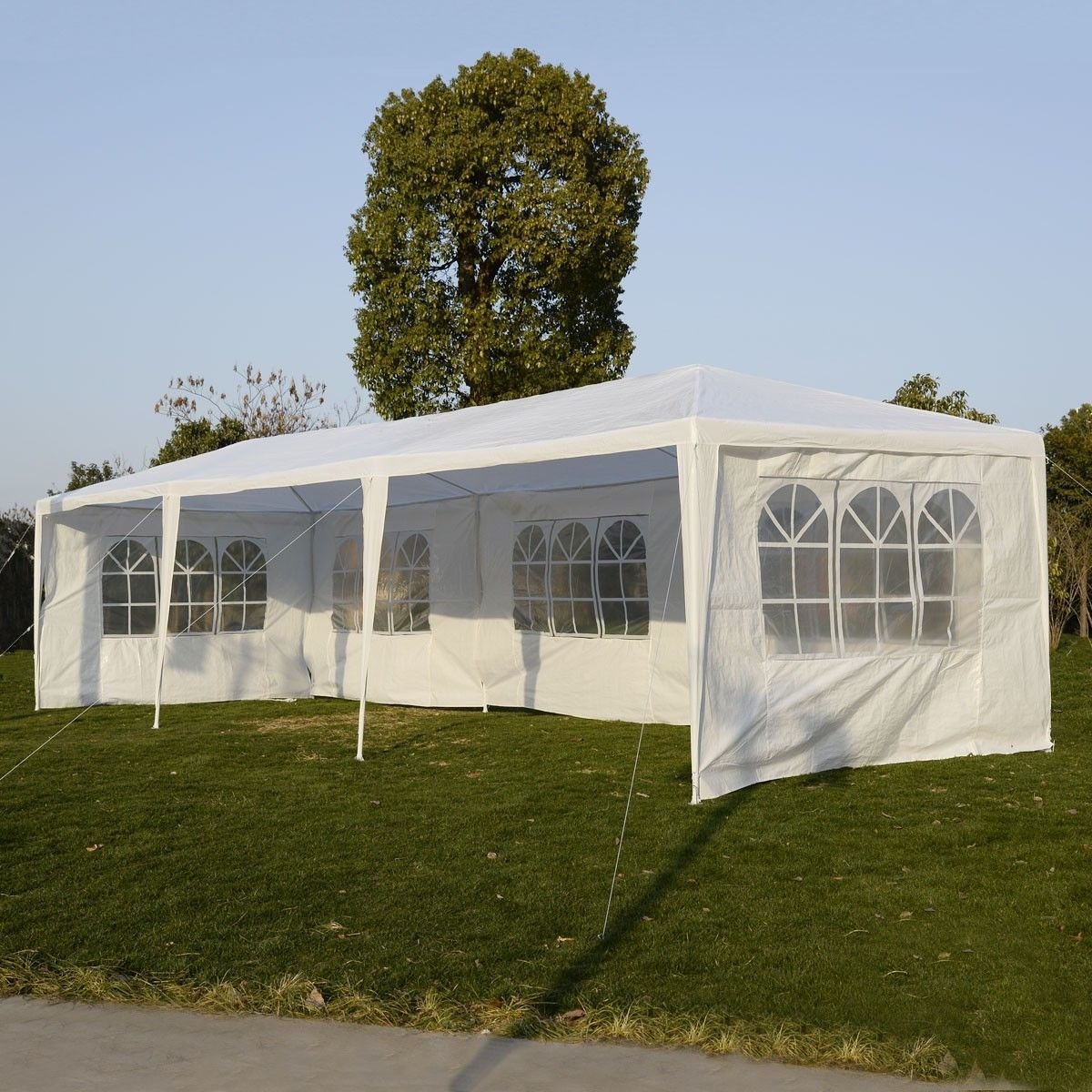 10'x30' Heavy Duty Outdoor Canopy Tent - Waterproof Party Wedding Gazebo Pavilion for Backyard Events, Catering & Camping Shelter