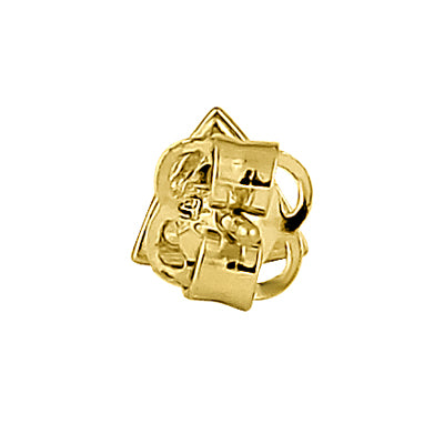 14K Yellow Gold Triangle CZ Stud Earrings for Women - Round Clear Cubic Zirconia Earrings for Everyday Wear & Special Occasions