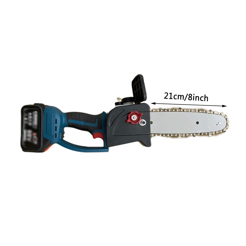 8 Inch Electric Pruning Saw - Cordless Portable Chainsaw with 2 Rechargeable Batteries & Charger - Mini Chainsaw for Tree Trimming, Gardening & DIY Projects - Perfect for Home, Yard & Outdoor Use