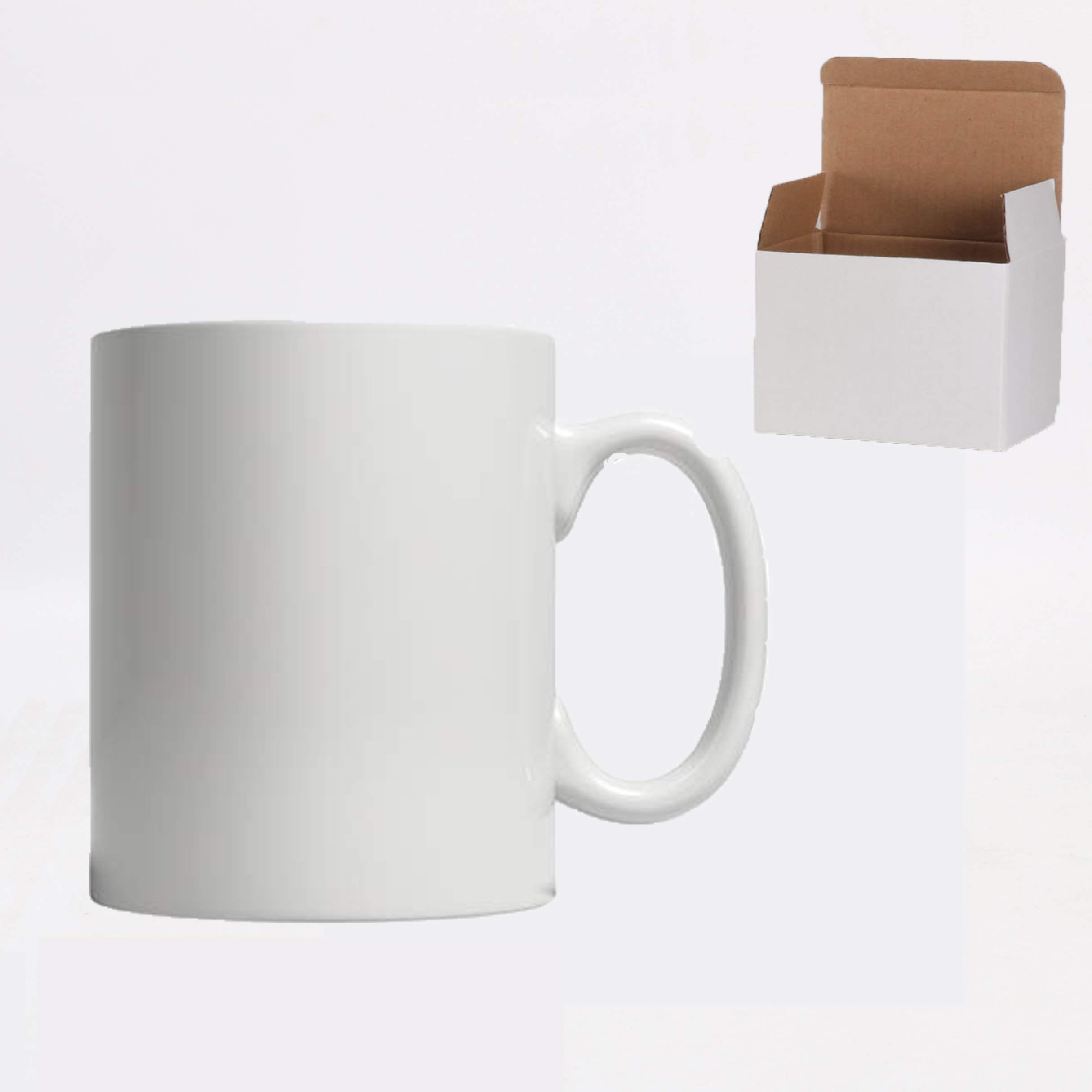 Premium 11oz Ceramic Sublimation Coffee Mug - White Bulk Pack of 108 (White Box Packaging) - Ideal for Custom Printing, Corporate Gifts, Promotional Events & Home/Office Use