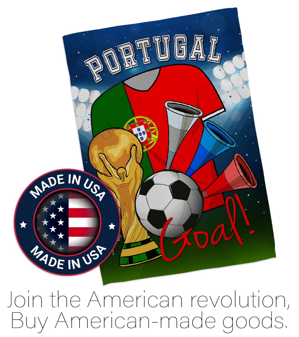 Portugal Flag Banner - Indoor Outdoor Soccer Decor for Fans & FIFA Gifts