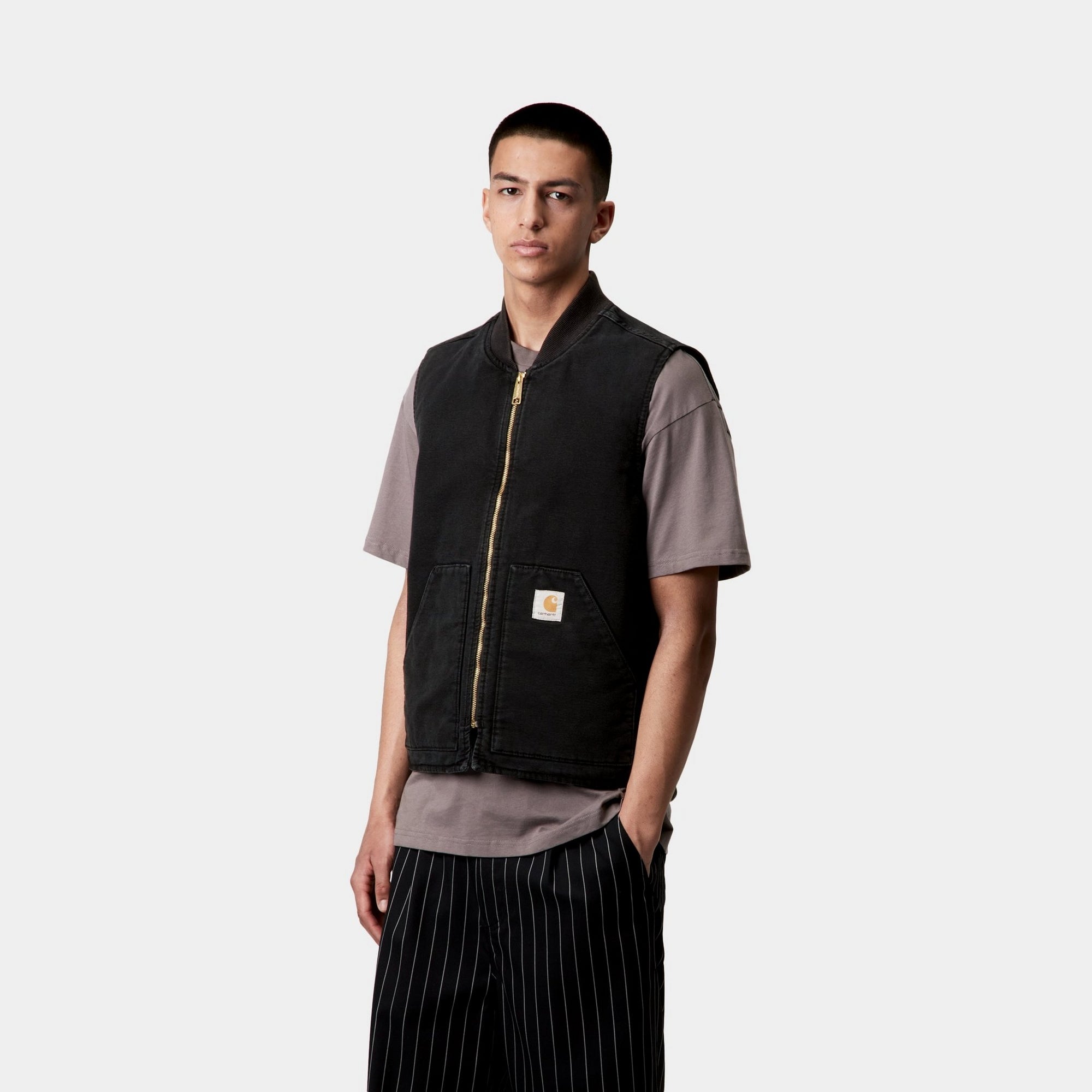 Stone Canvas Black Spring Vest - Lightweight & Stylish for Outdoor Activities, Travel & Casual Wear