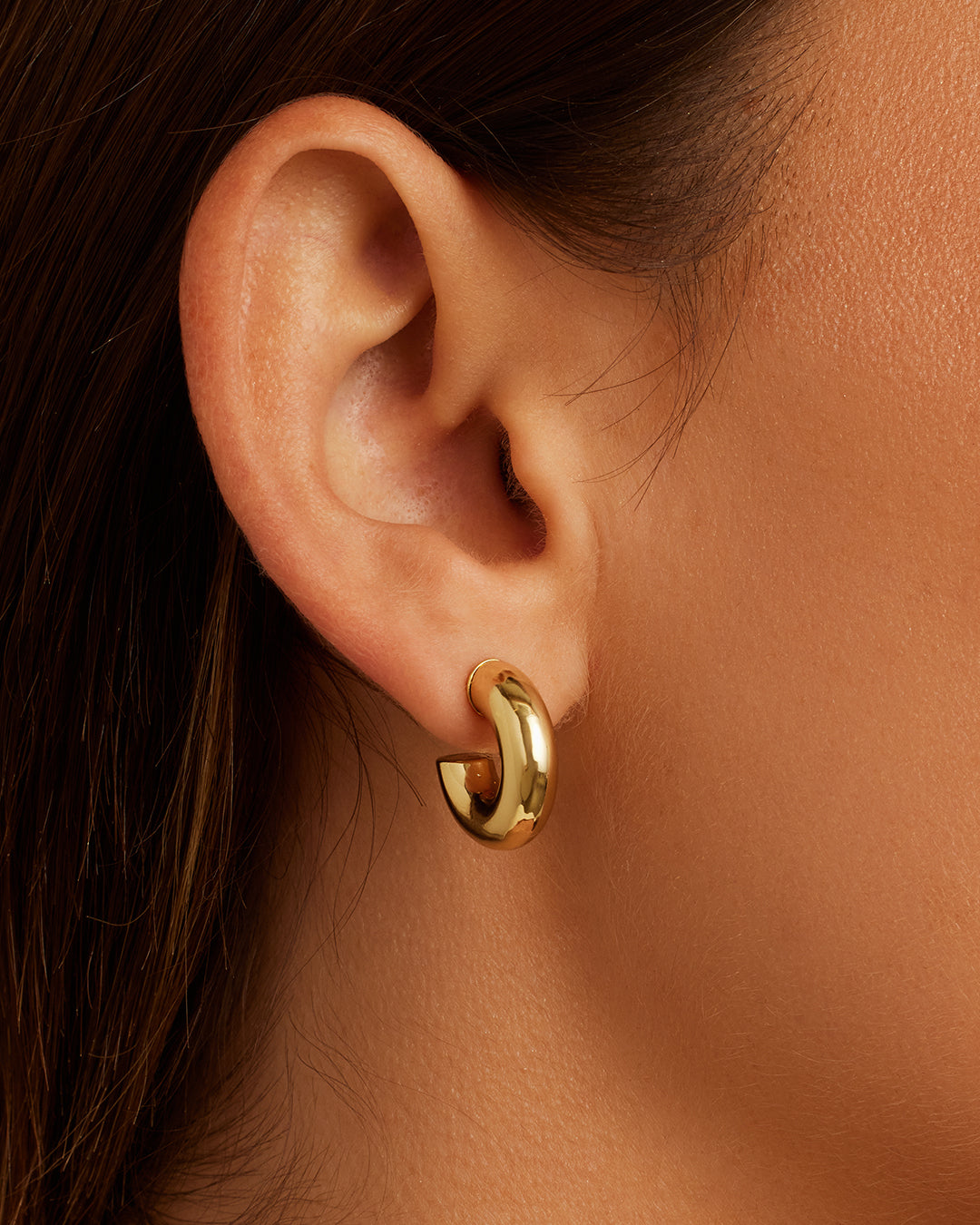 Lou Statement Huggies - Stylish and Comfortable Fashion Earrings for Women | Perfect for Parties, Weddings, and Everyday Wear