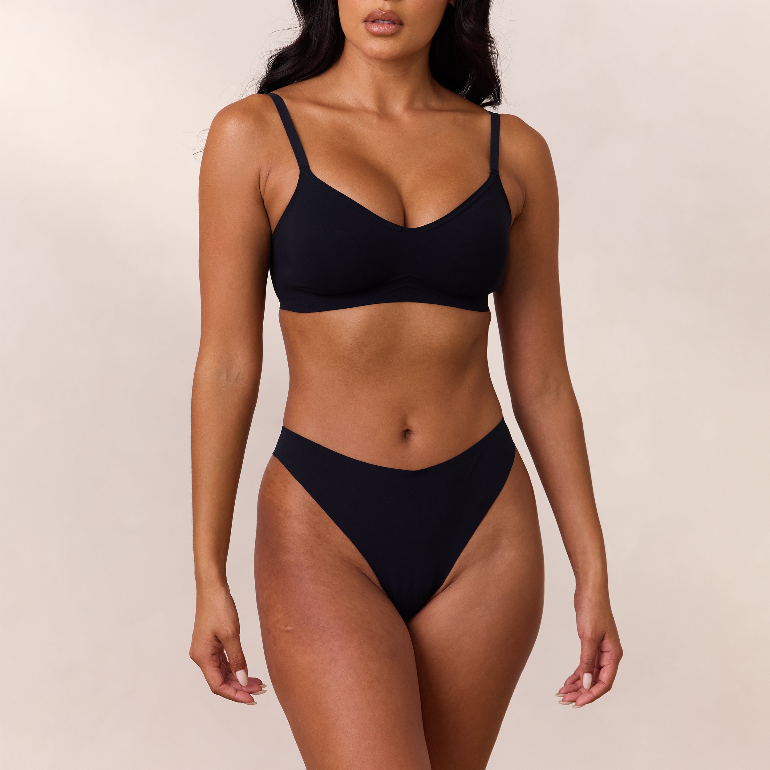 Everyday Flex Bralette - Comfortable Wireless Bra for Women in Black | Perfect for Yoga, Lounge & Daily Wear