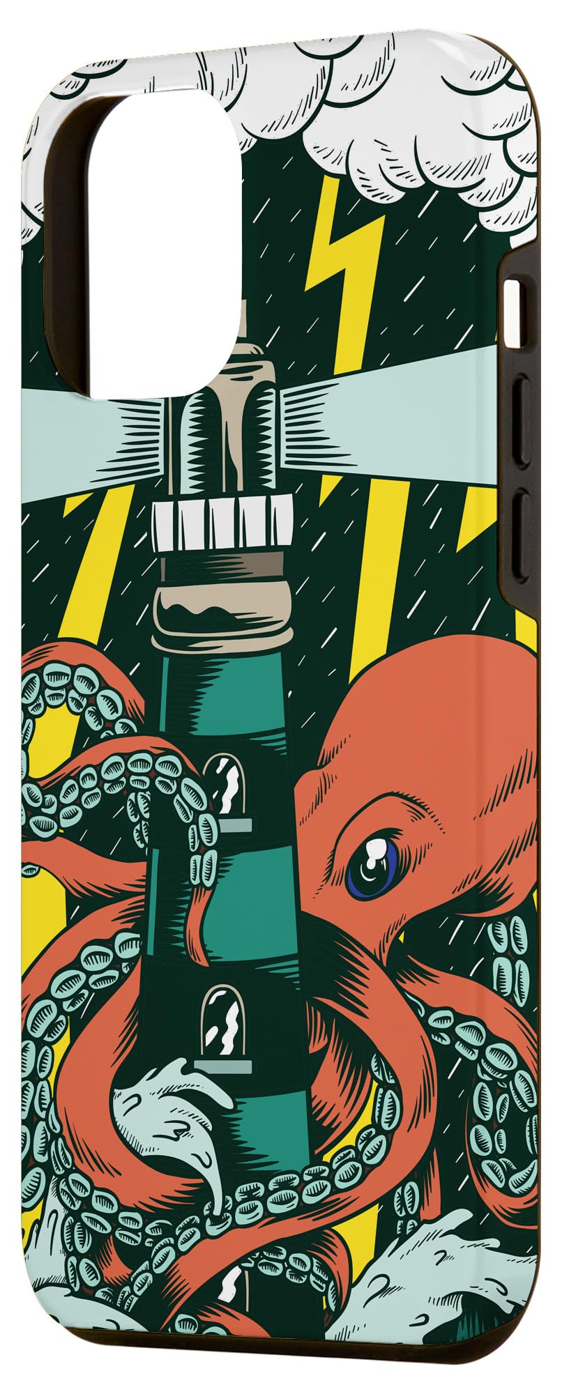 Premium Kraken Octopus Phone Case for iPhone 12 Pro Max - Shockproof Protective Cover with Tentacle Design | Perfect for Outdoor Adventures, Travel & Daily Use