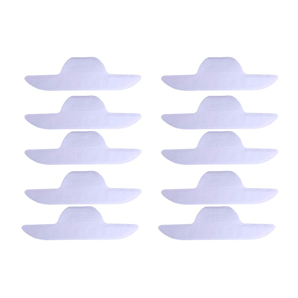 10pcs Neck Sweat Pads for Men & Women - Absorbent Cooling Collar Liners for Sports, Workouts & Hot Weather - Stay Dry & Comfortable During Exercise, Running & Outdoor Activities