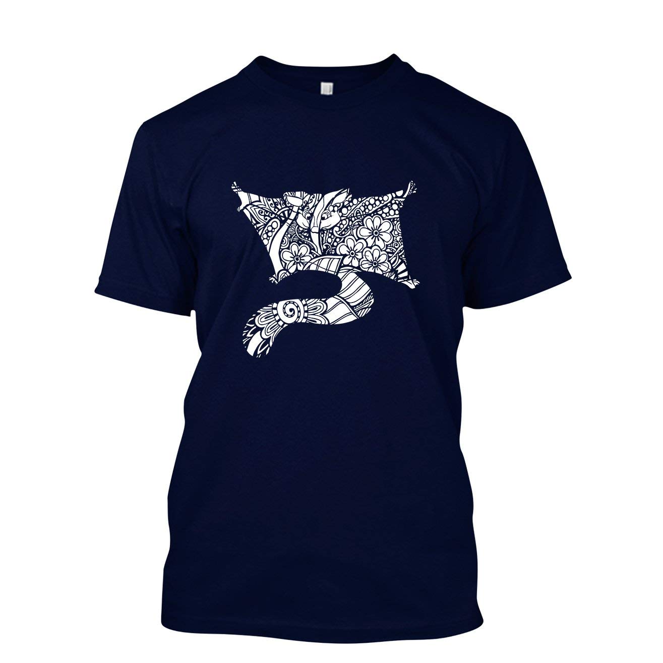 Floral Print Sugar Glider Men's T-Shirt - Soft Cotton Casual Tee for Men & Women - Perfect Gift for Animal Lovers, Outdoor Activities & Daily Wear