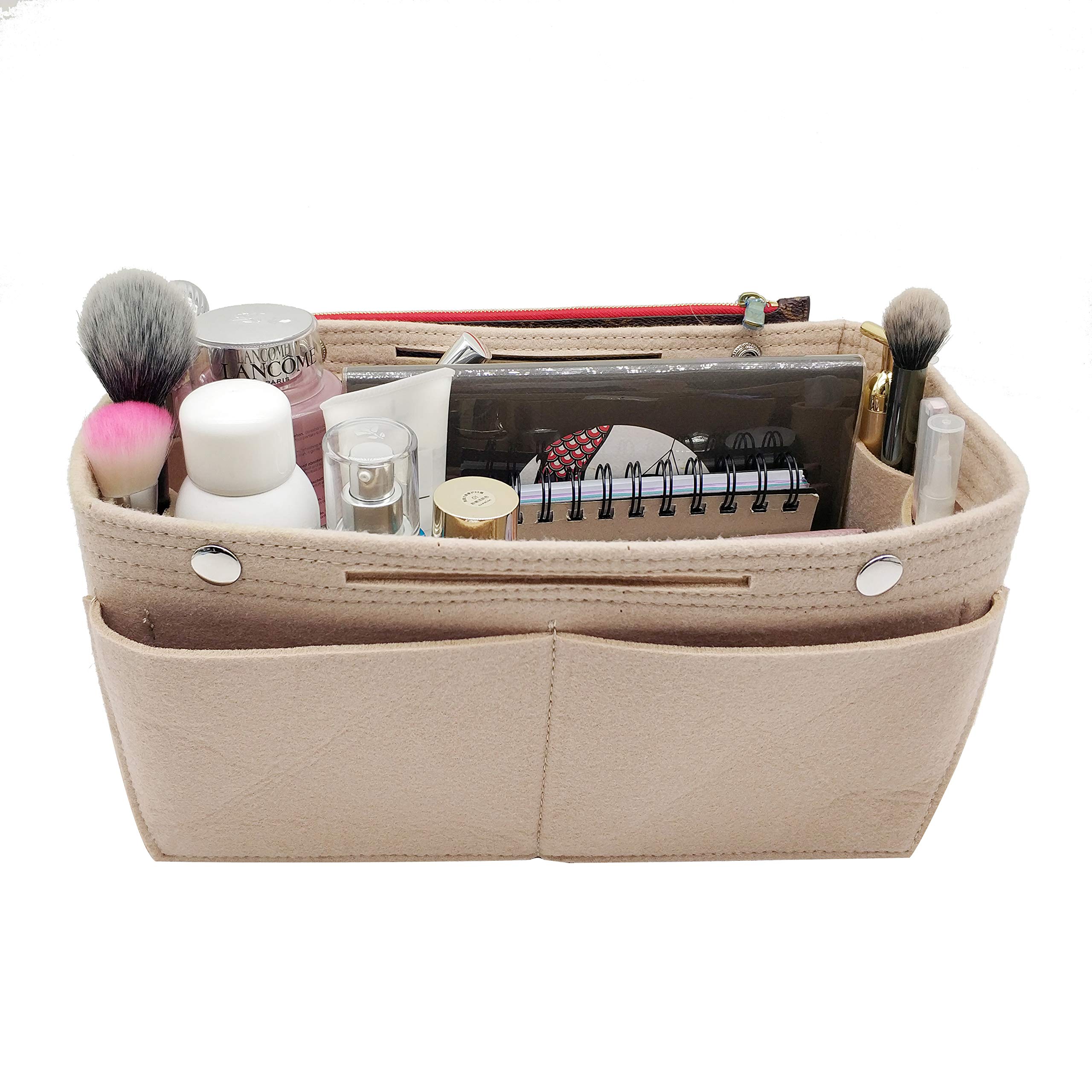 LEXSION Felt Purse Organizer Insert - Multi Pocket Handbag Organizer with 8 Compartments | Perfect for Tote Bags, Crossbody Bags & Travel Accessories Organization