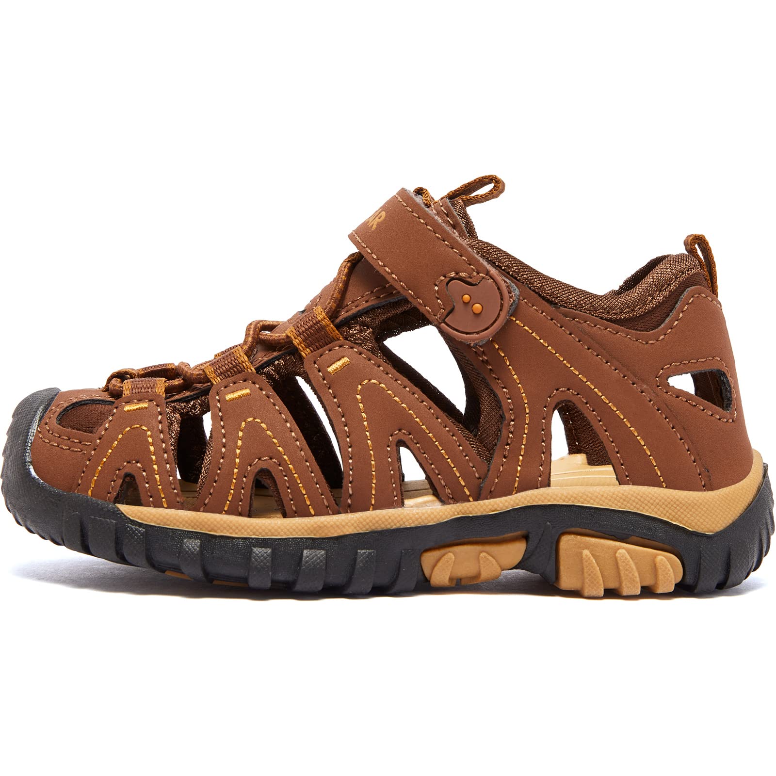 HOBIBEAR Kids' Closed-Toe Water Sandals for Boys & Girls - Breathable Quick-Dry Sport Shoes for Beach, Pool, Outdoor Play (Toddler/Little Kid/Big Kid) | Perfect for Swimming, Hiking & Summer Activities