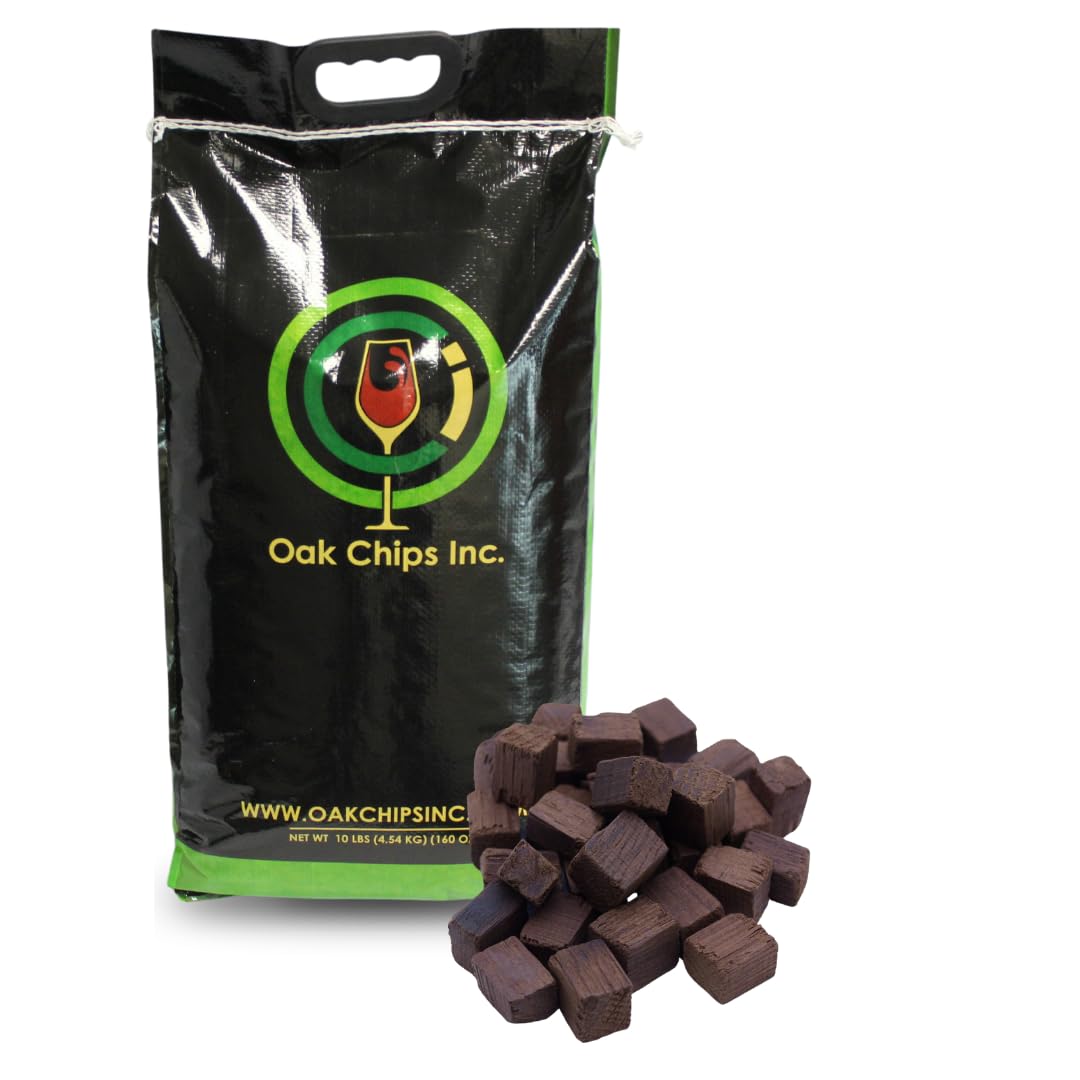 Heavy Toast French Oak Cubes for Brewing - 10 lbs - Perfect for Aging Wines, Spirits & Beer - Ideal for Home Brewing, Winemaking & Barrel Alternatives