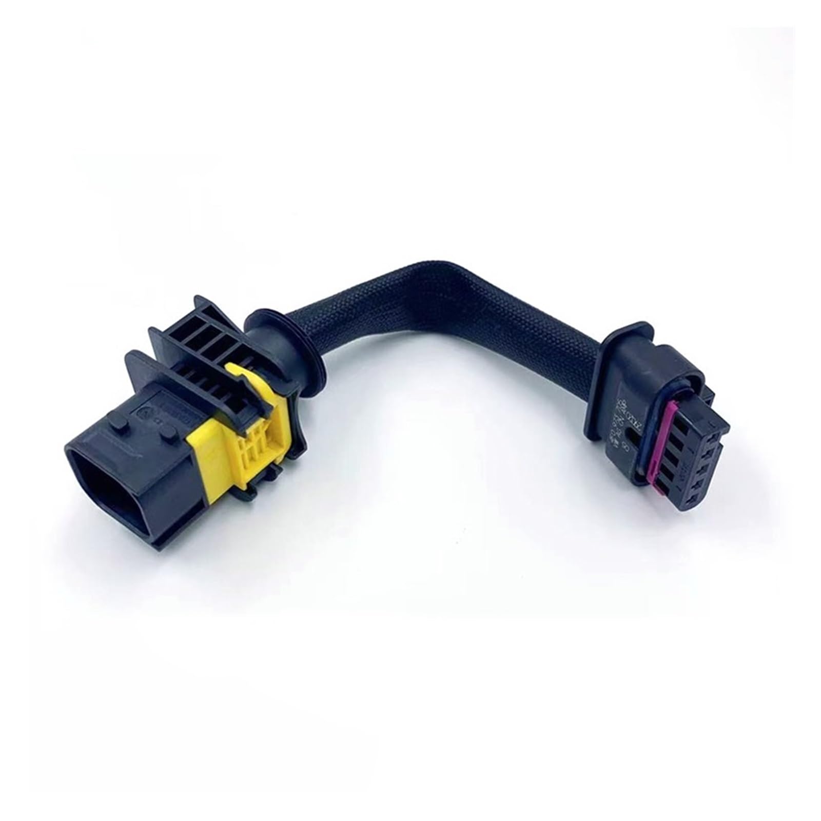 5-Pin to 4-Pin Automotive NOX Sensor Adapter Connector - Compatible with Cummins & B~SCH (5-Piece Set, Color: Black) - Perfect for Diesel Engine Emissions Systems & Sensor Wiring Repairs