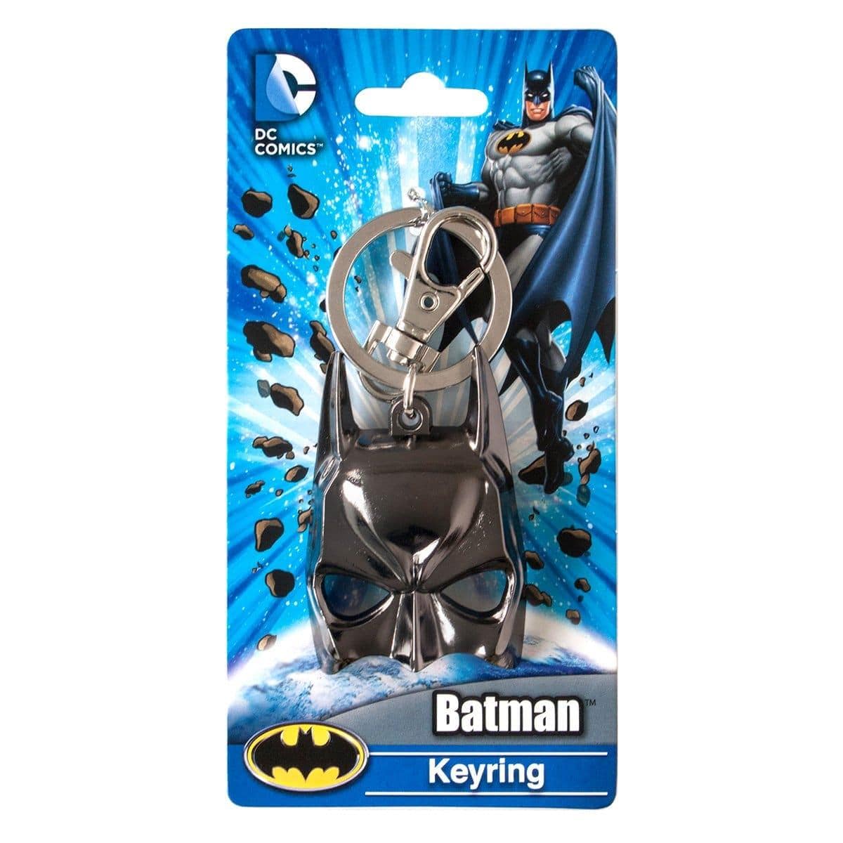 Batman Pewter Keychain - Official DC Comics Batman Mask Keyring for Keys, Gifts & Collectibles - Perfect for Batman Fans, Cosplay & Superhero Enthusiasts