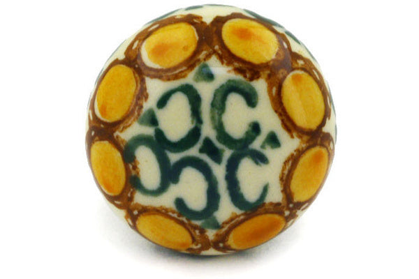 1-3/8 Inch Blue Leaves Drawer Knob - Vintage Cabinet Hardware for Dressers, Nightstands & DIY Furniture Projects