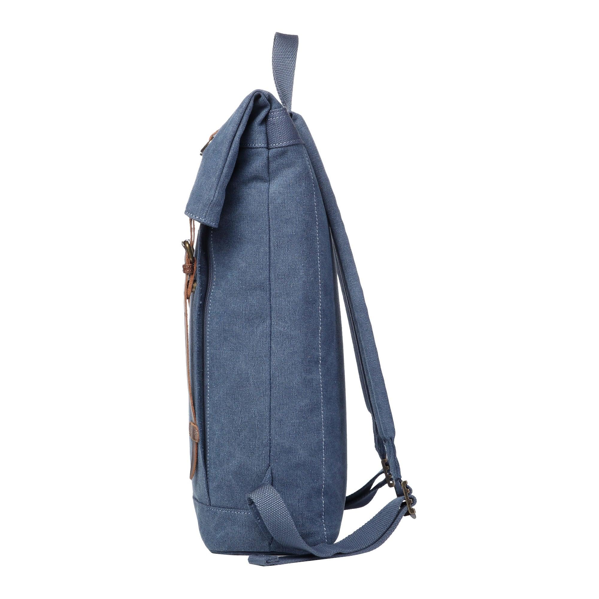 TRP0425 Troop London Heritage Canvas 15 Inch Laptop Backpack - Waterproof Smart Casual Daypack with Foldable Top for Work, School & Travel | Durable Business & College Backpack