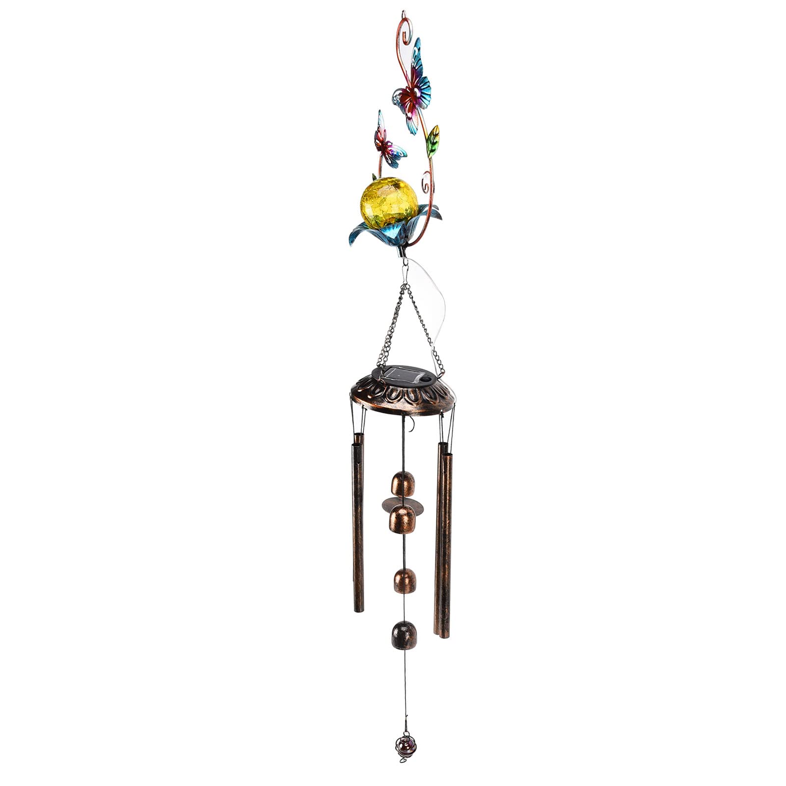 Solar Powered LED Wind Chime Lamp - Outdoor/Indoor Decorative Lighting with 8-Hour Battery Life, Perfect for Garden, Patio, Home Decor & Gift Giving