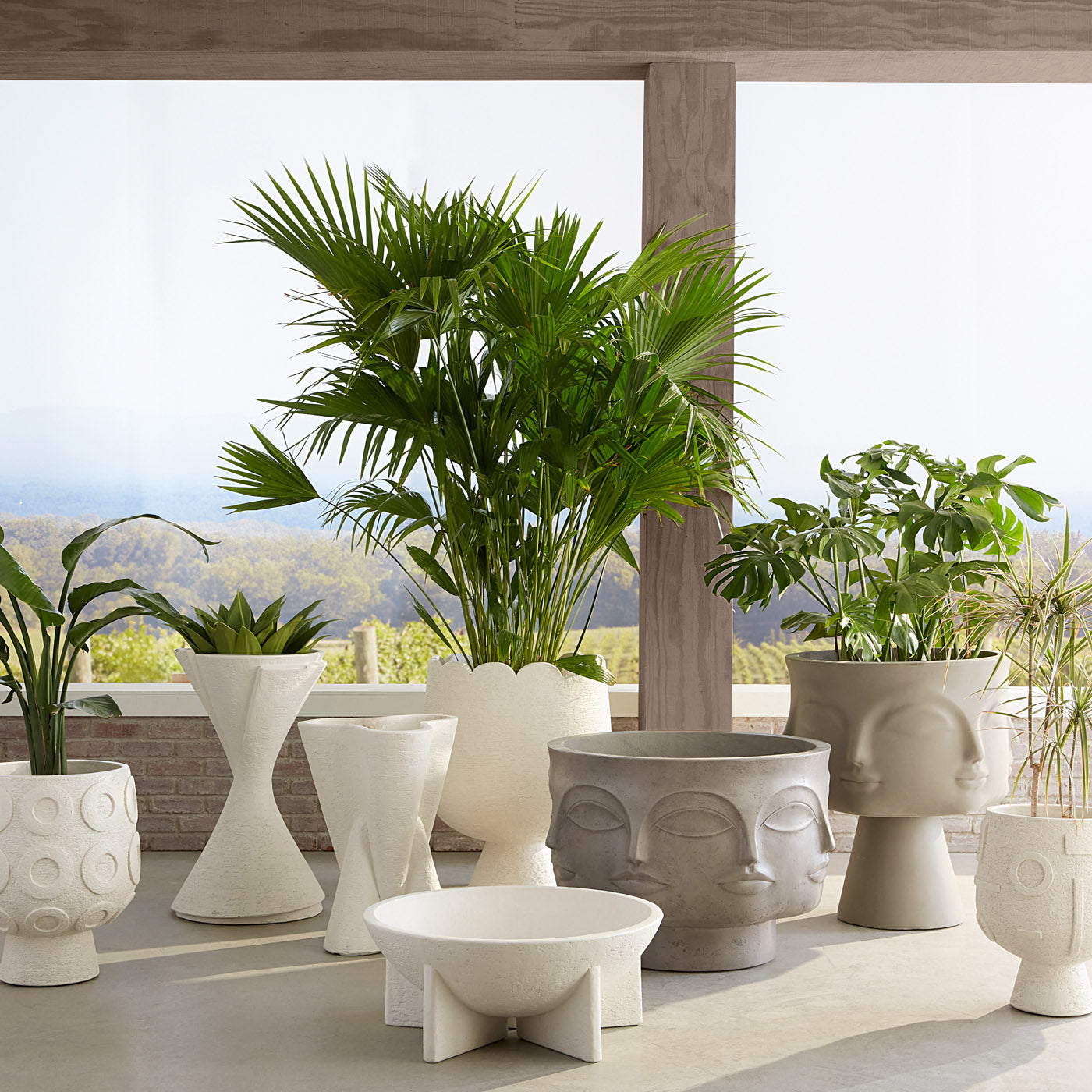 Dora Maar Ceramic Planter - Elegant Flower Pot for Indoor Plants, Succulents & Home Decor | Perfect for Living Room, Office & Garden Decorations