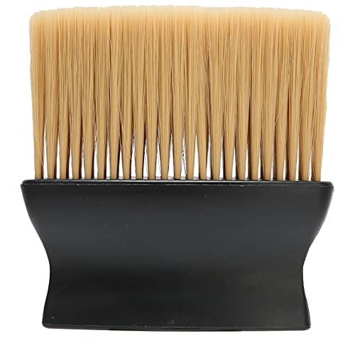 Professional Barber Neck Duster Brush - Soft Haircut Cleaning & Dusting Brush for Face & Hair Removal - Ideal for Barbershops & Home Use (Yellow) | Perfect for Post-Haircut Cleaning, Grooming & Styling
