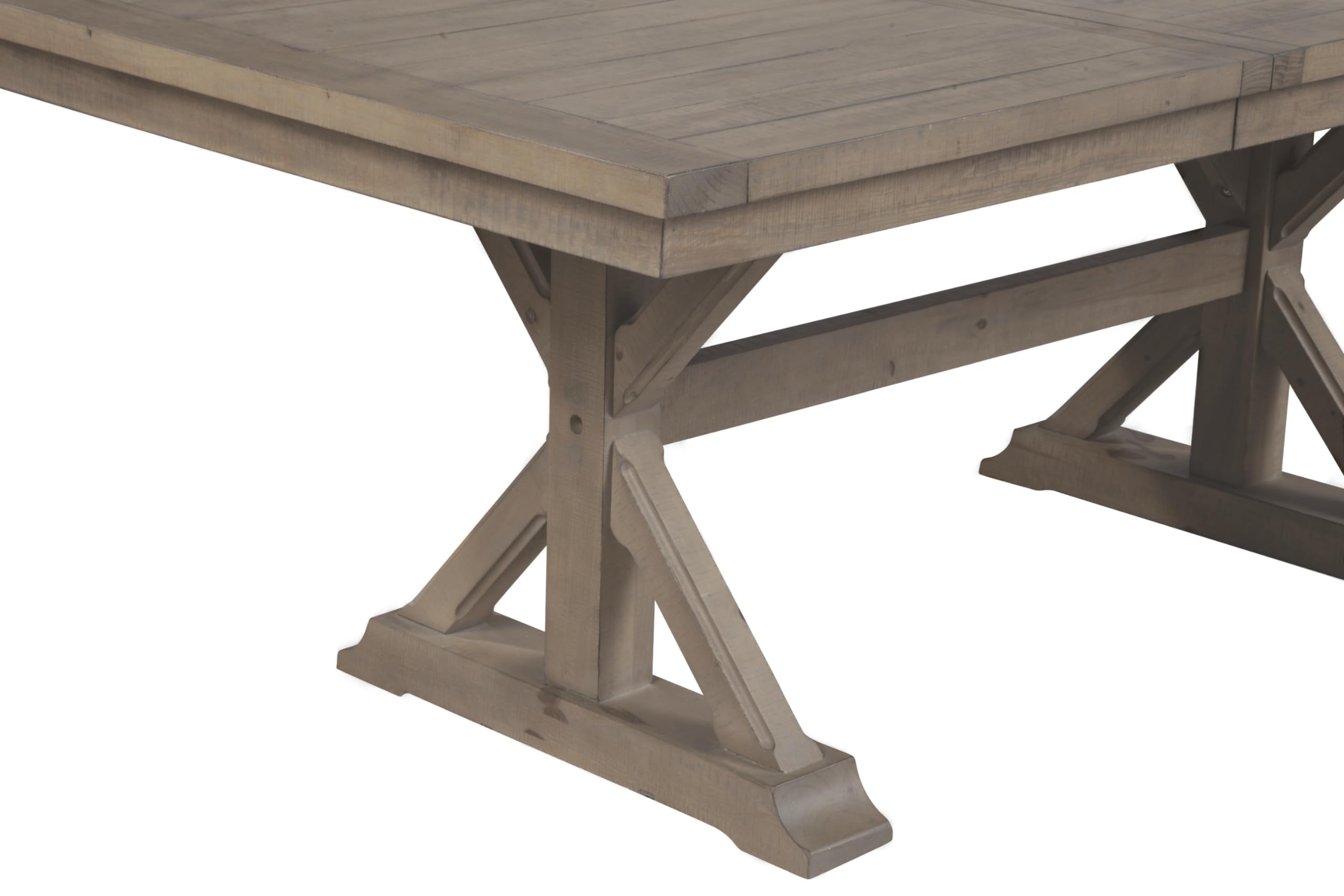 Alpine Furniture Arlo Dining Table - Natural Wood Finish - Perfect for Dining Rooms, Kitchens, and Outdoor Patios