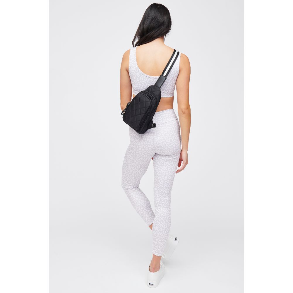 Ace Quilted Nylon Sling Backpack - Lightweight Crossbody Bag for Men & Women - Perfect for Travel, Hiking, and Everyday Use