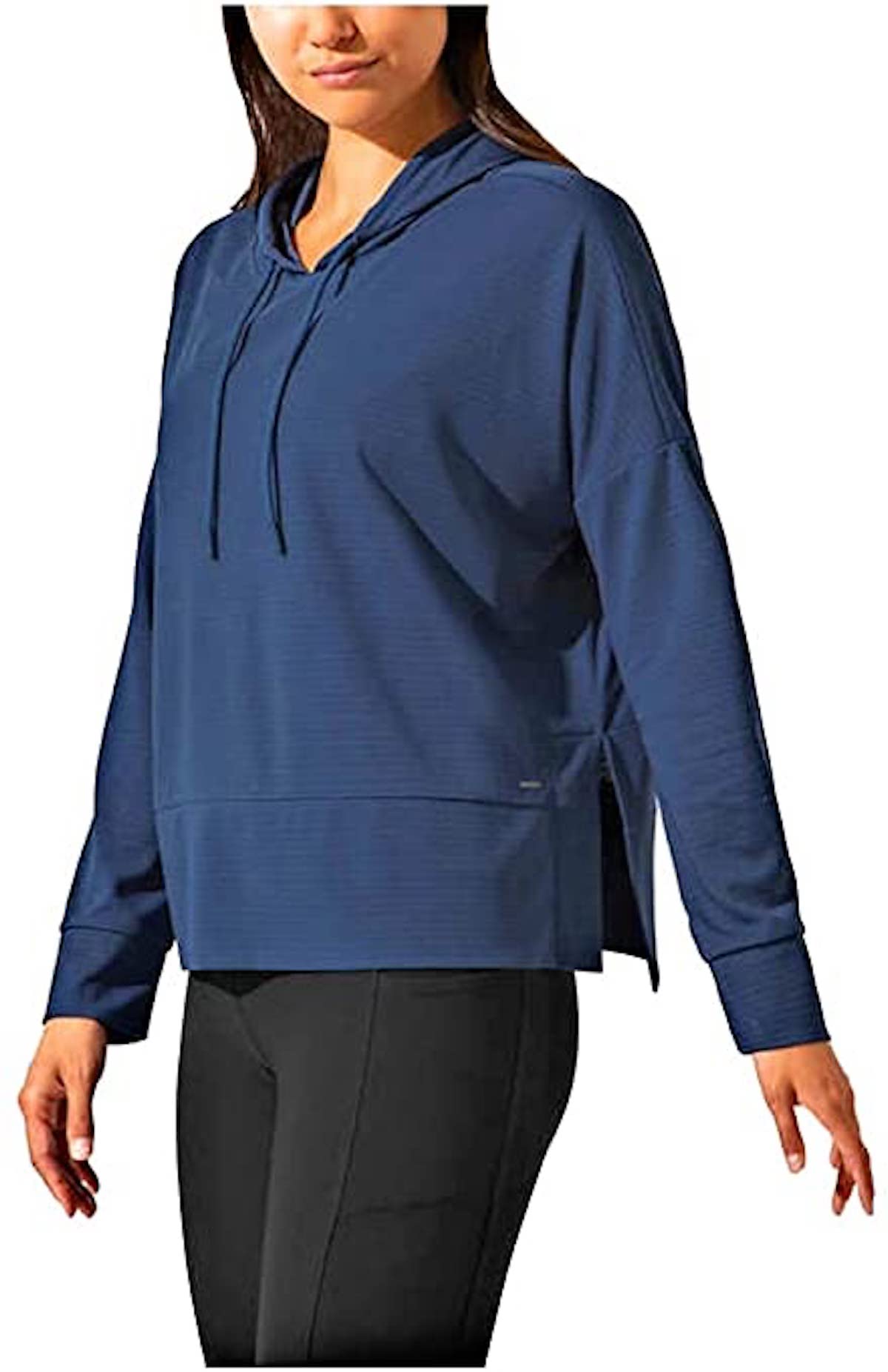 Mondetta Women's Ottoman Hoodie - Soft Fleece Pullover, Iron Blue, XS - Cozy Casual Wear for Outdoor Activities & Lounge