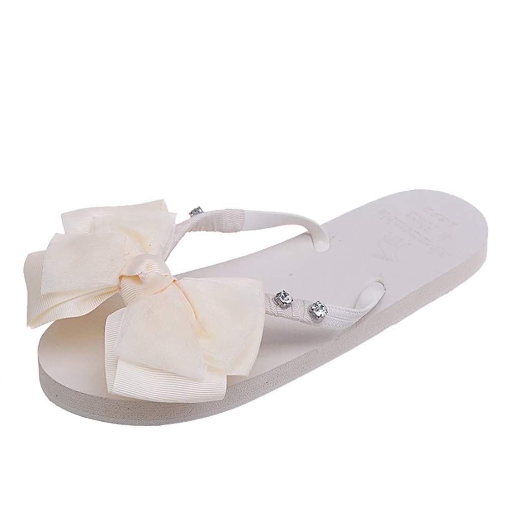 Women's Closed Toe Wedge Sandals - Bohemian Style Flip Flop Slippers with Wedge Heel | Perfect for Beach, Vacation, and Summer Outfits