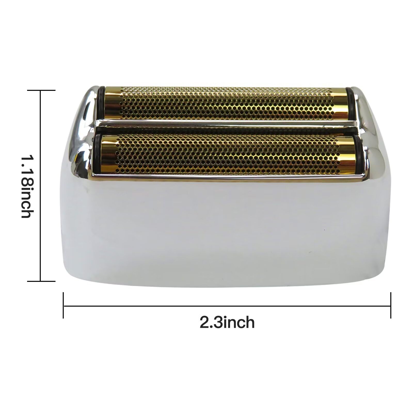 2-Pack Replacement Shaving Heads & Blades Compatible with BaBylissPRO FXFS2G/FXFS2 Single-Stick Shaver - Silver Foil & Cutter Set - Perfect for Home & Professional Barber Use