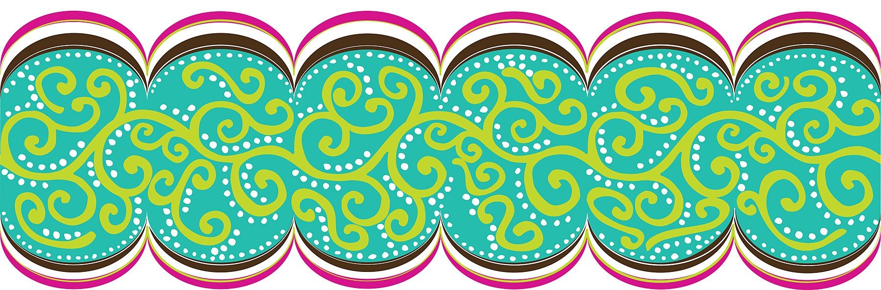 Wall Pops WPS96811 Peel & Stick Stripe Wall Border - Removable Decorative Wall Stickers for Home & Nursery Decor, Easy DIY Wall Decals for Kids Room, Bedroom, Living Room & Office