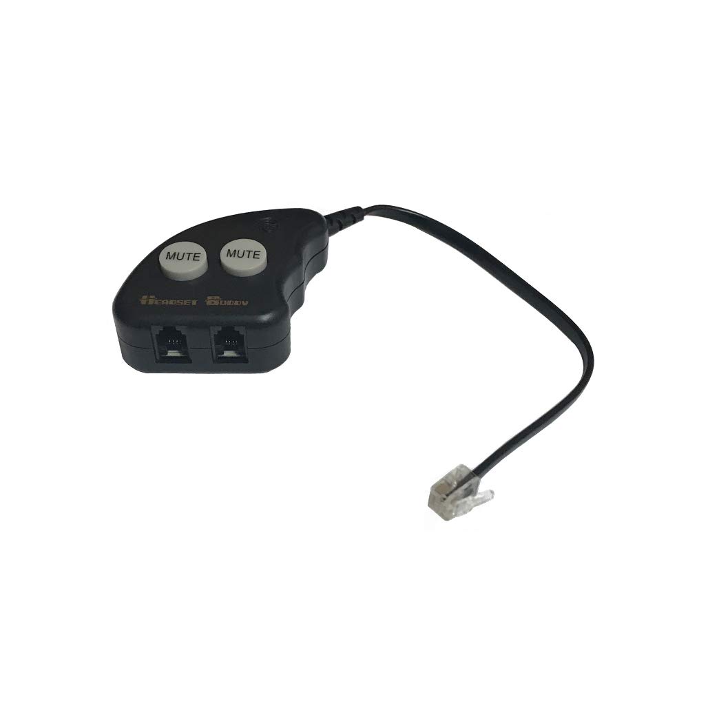 Headset Buddy Agent Buddy Side-by-Side Training Switch Y Adapter for RJ9/RJ10/RJ22 Connections (HM-RJ9) - Perfect for Call Center Training & Customer Service Scenarios