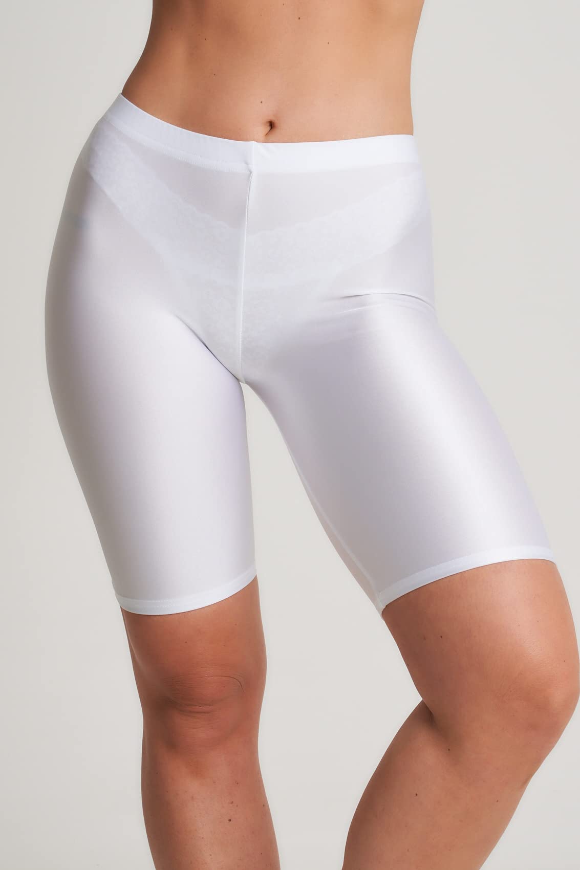Undercover Women's Shiny Super Stretchy Lycra Leggings - High Waist Yoga Shorts for Cycling, Dance, Workout & Lounge Wear - Comfortable Activewear for Gym, Running & Everyday Use