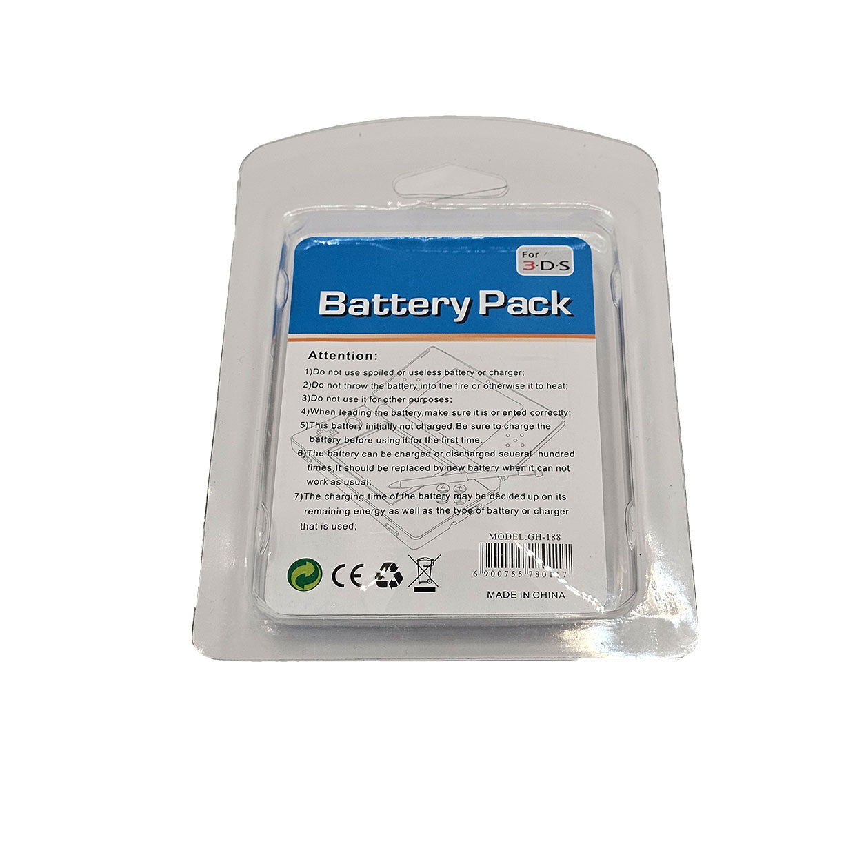 Original Nintendo 3DS Replacement Battery - High Capacity 2000mAh Li-ion Battery Pack for Nintendo 3DS/3DS XL/2DS - Perfect for Gaming On-The-Go & Extended Play Sessions