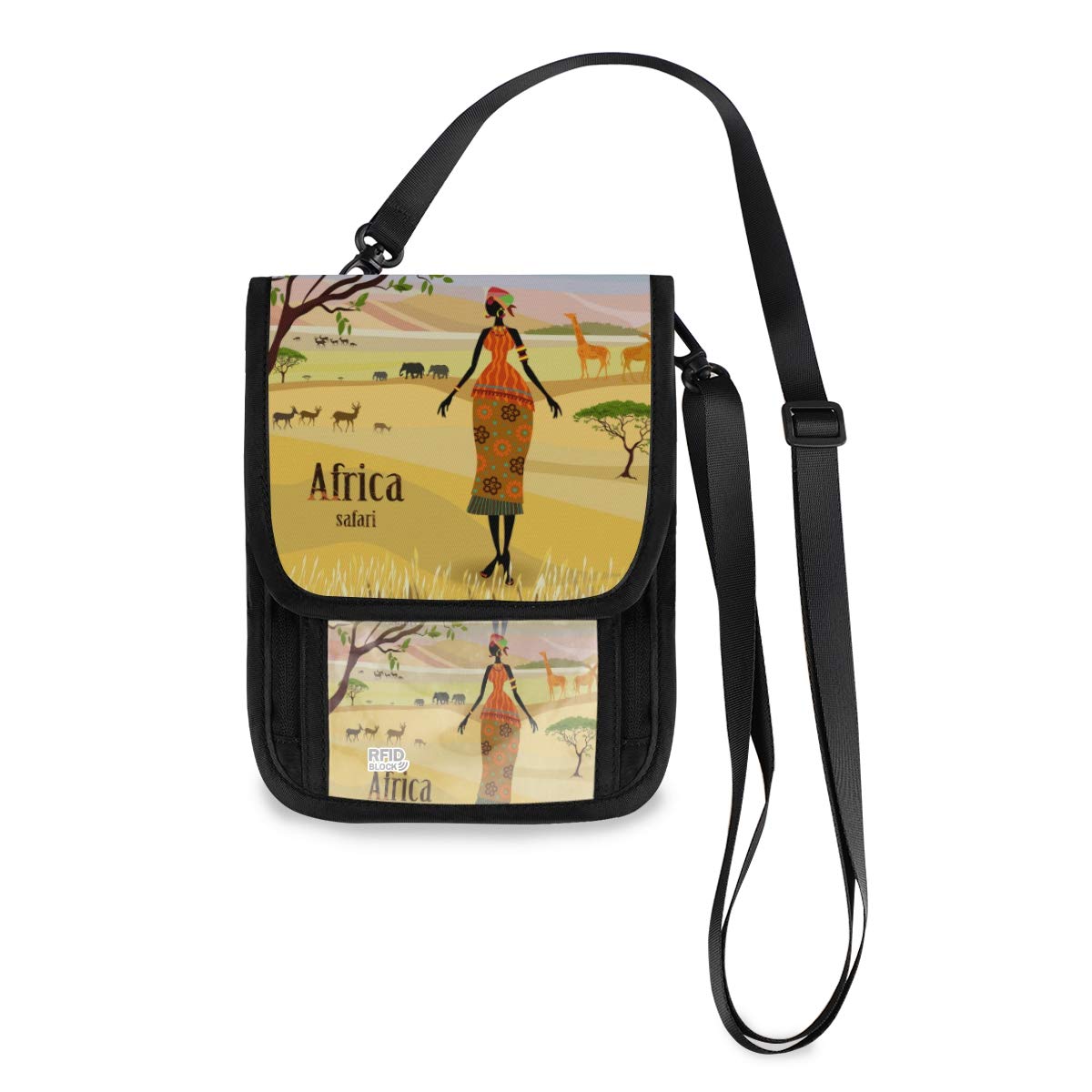 Waterproof Travel Neck Wallet for Women & Men - RFID Blocking Passport Holder & Crossbody Phone Pouch - Secure Organizer for Hiking, Airports & International Travel
