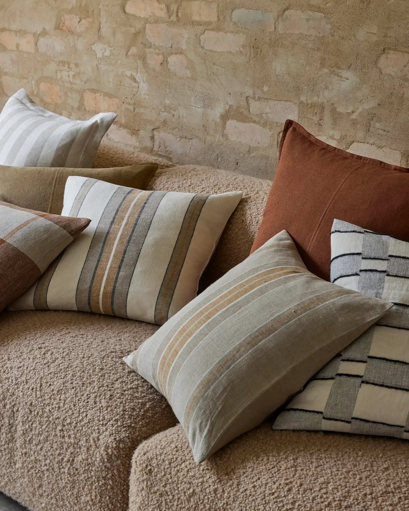 Premium Franco Cushion Amber - Handcrafted Home Decor for Living Room, Bedroom & Office - Elegant Decorative Throw Pillow for Sofa, Chair & Couch