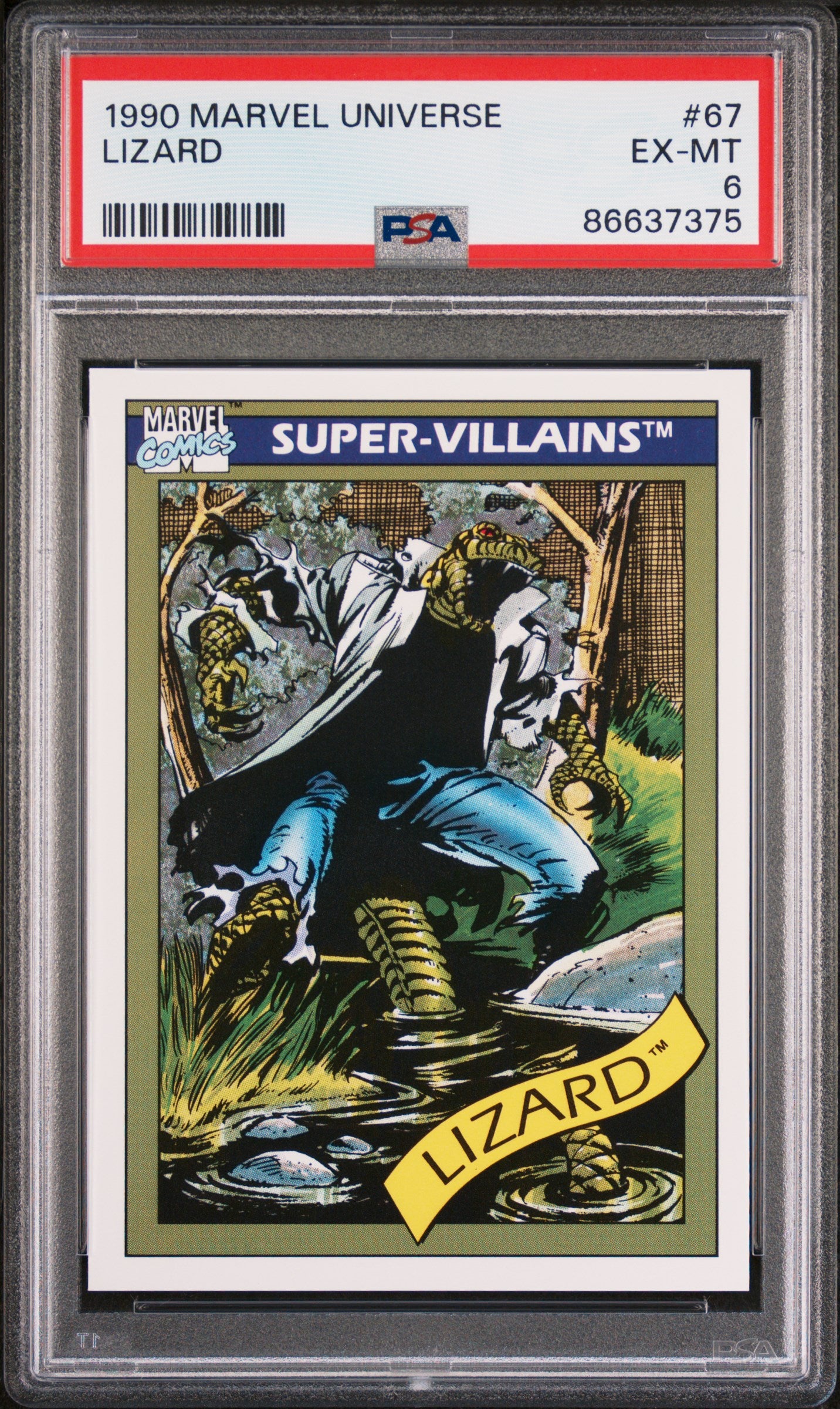 1990 MARVEL UNIVERSE LIZARD #67 PSA 6 Graded Comic - Rare Collectible for Marvel Fans & Investors | Perfect for Display, Gifts, and Comic Book Collections