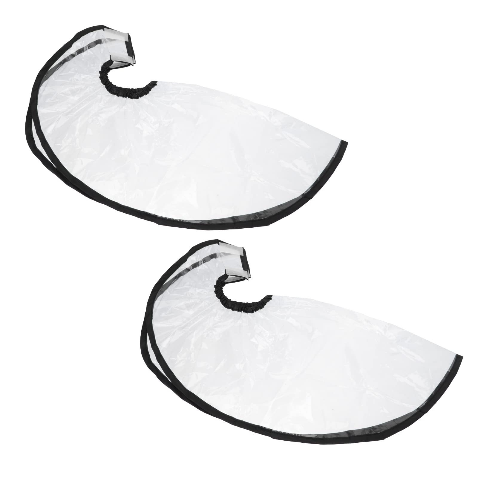 2 Pack Clear Adjustable Shampoo Funnel for Hairdressers - Hair Dye & Washing Cape for Salon, Home Use, Kids & Adults - Perfect for Haircuts, Coloring & Styling