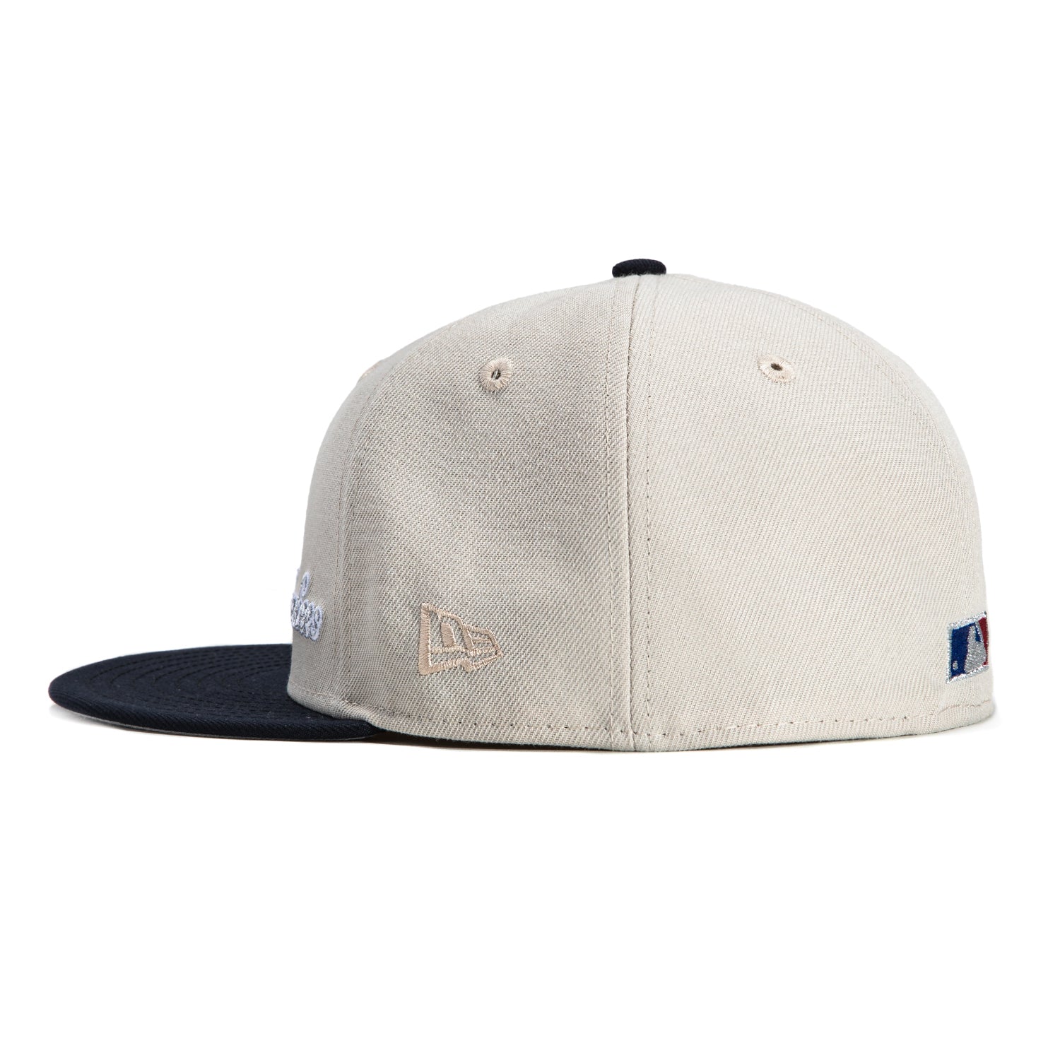 New Era 59Fifty Flawless Script New York Yankees 1996 World Series Patch Hat - Stone Navy | Official MLB Baseball Cap for Yankees Fans, Sports Events & Streetwear Fashion