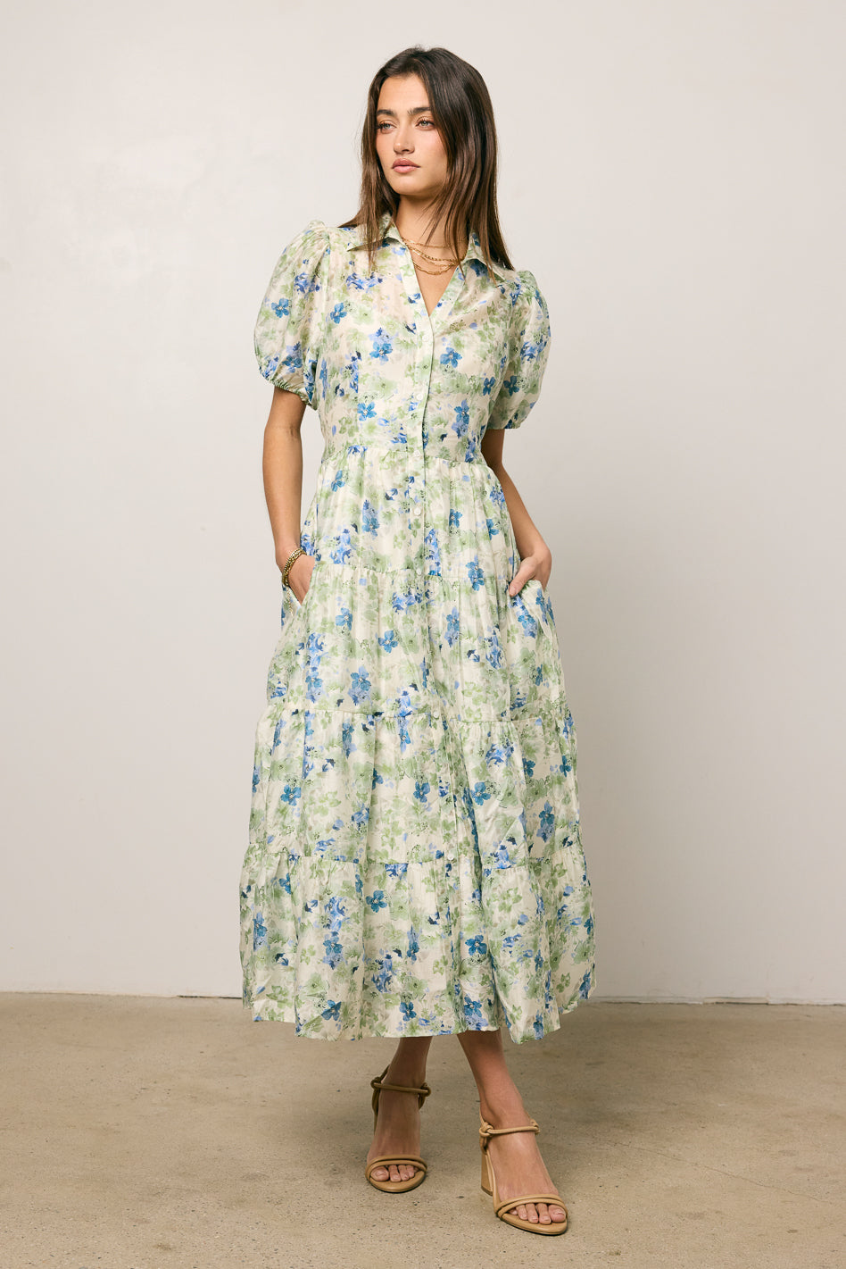Kreyton Floral Maxi Dress for Women - Elegant Long Summer Dress with Flowy Design - Perfect for Beach, Vacation, and Special Occasions