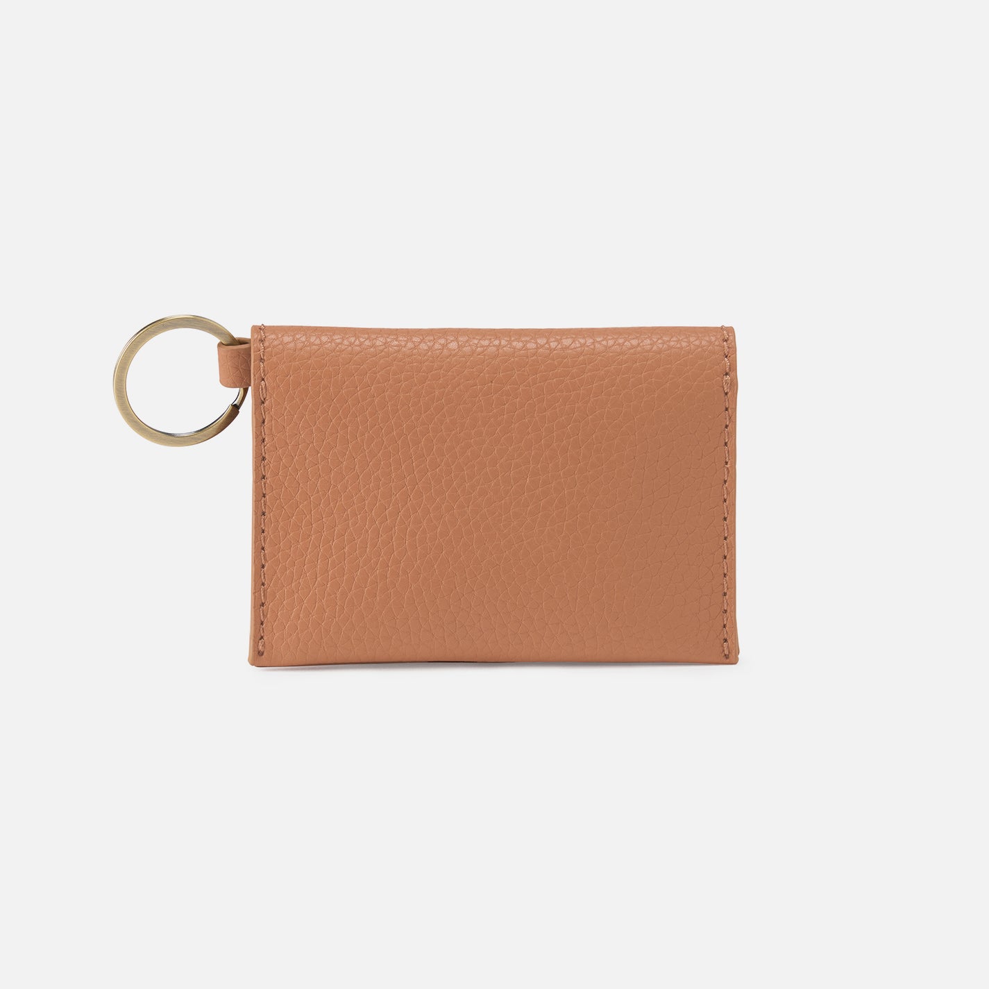 Premium Micro Pebbled Leather Vida Card Case in Biscuit - Slim RFID Blocking Wallet for Everyday Use & Travel