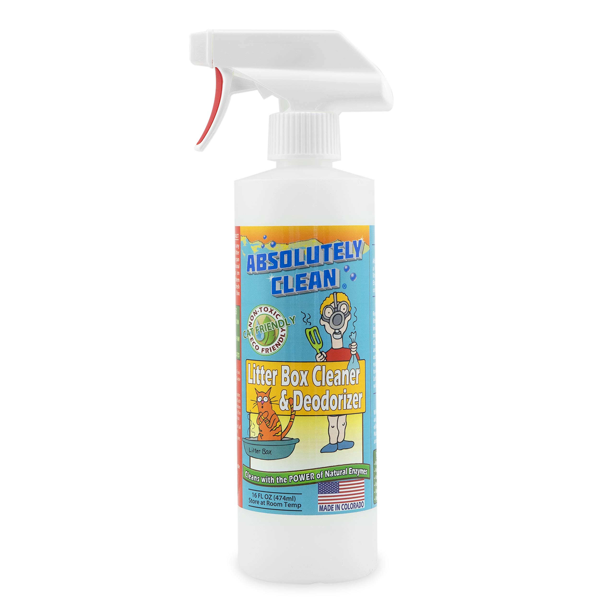 Premium Litter Box Cleaner & Odor Eliminator - Fast-Acting Cat Litter Deodorizer for Urine & Feces Odors | Extends Litter Life | Ideal for Multi-Cat Homes & Small Spaces