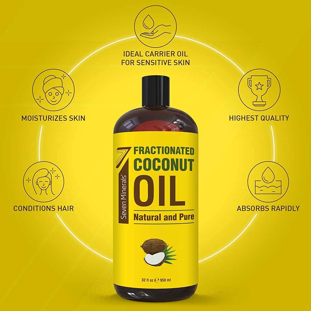 Pure Fractionated Coconut & Apricot Kernel Oil for Skin & Hair Care
