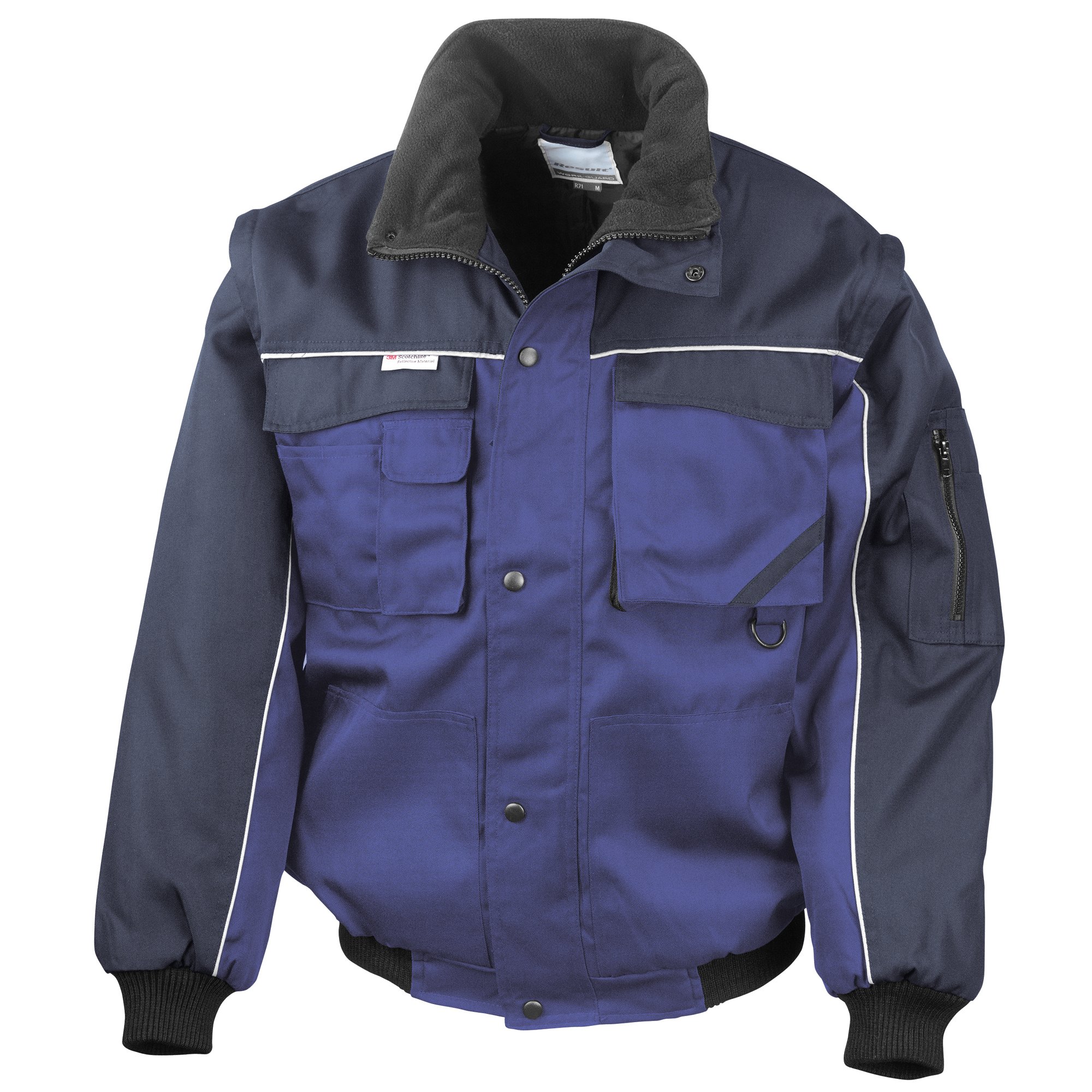 Men's Heavy Duty Waterproof Windproof Work Jacket with Zip Sleeve - Durable Outdoor Workwear for Construction, Hiking & Winter Protection