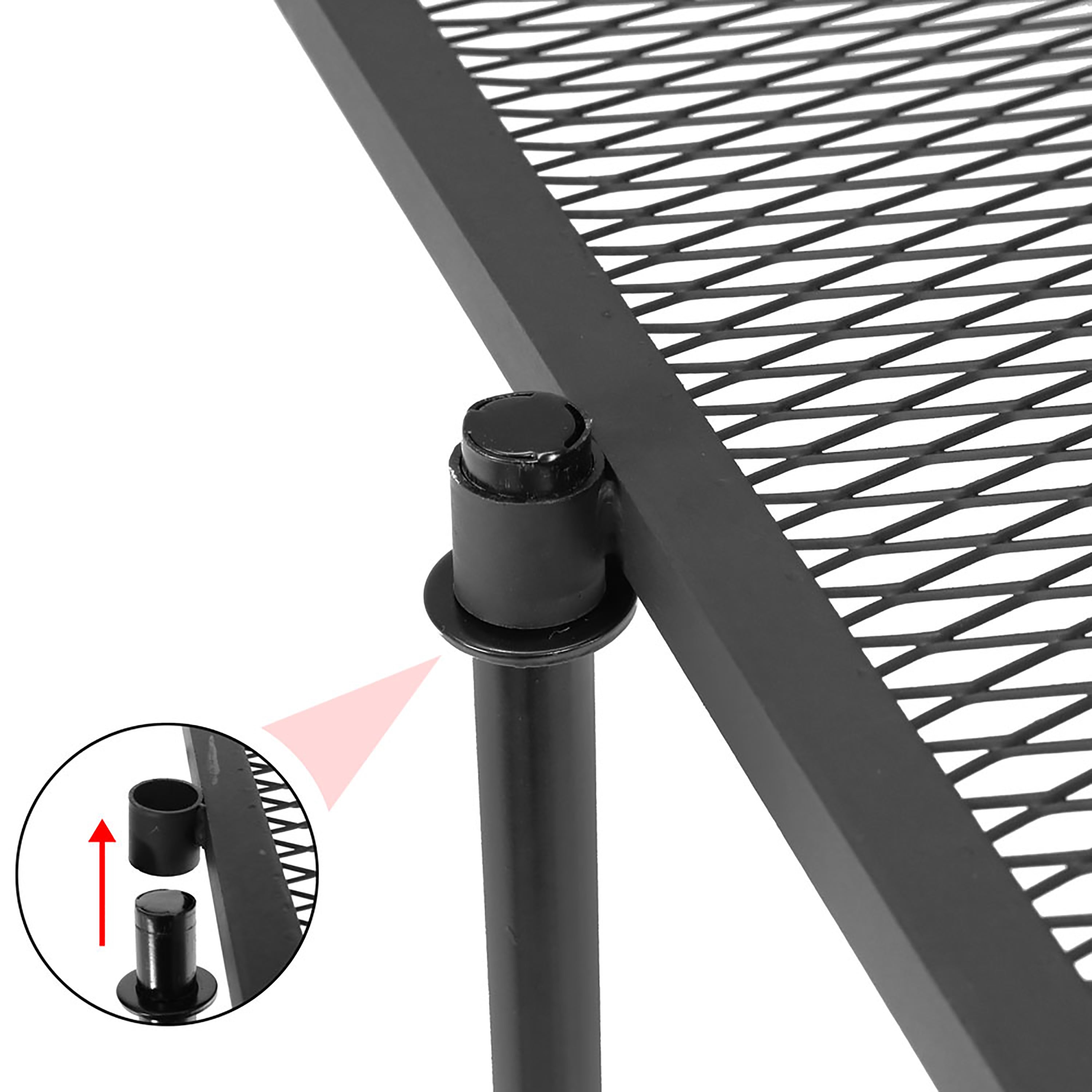 Heavy Duty Adjustable Fire Pit Grill Grate with Swivel - Durable Outdoor Cooking for Camping, Backyard BBQs & Patio Parties