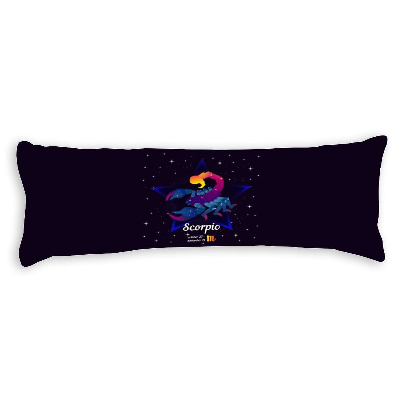 Scorpio Zodiac Sign Body Pillow Cover - Soft, Cozy & Breathable 54x20 Inches - Perfect for Astrology Lovers, Home Decor & Comfortable Sleep