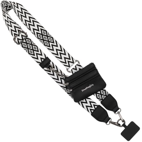 Chevron - Black/White - Black Pouch