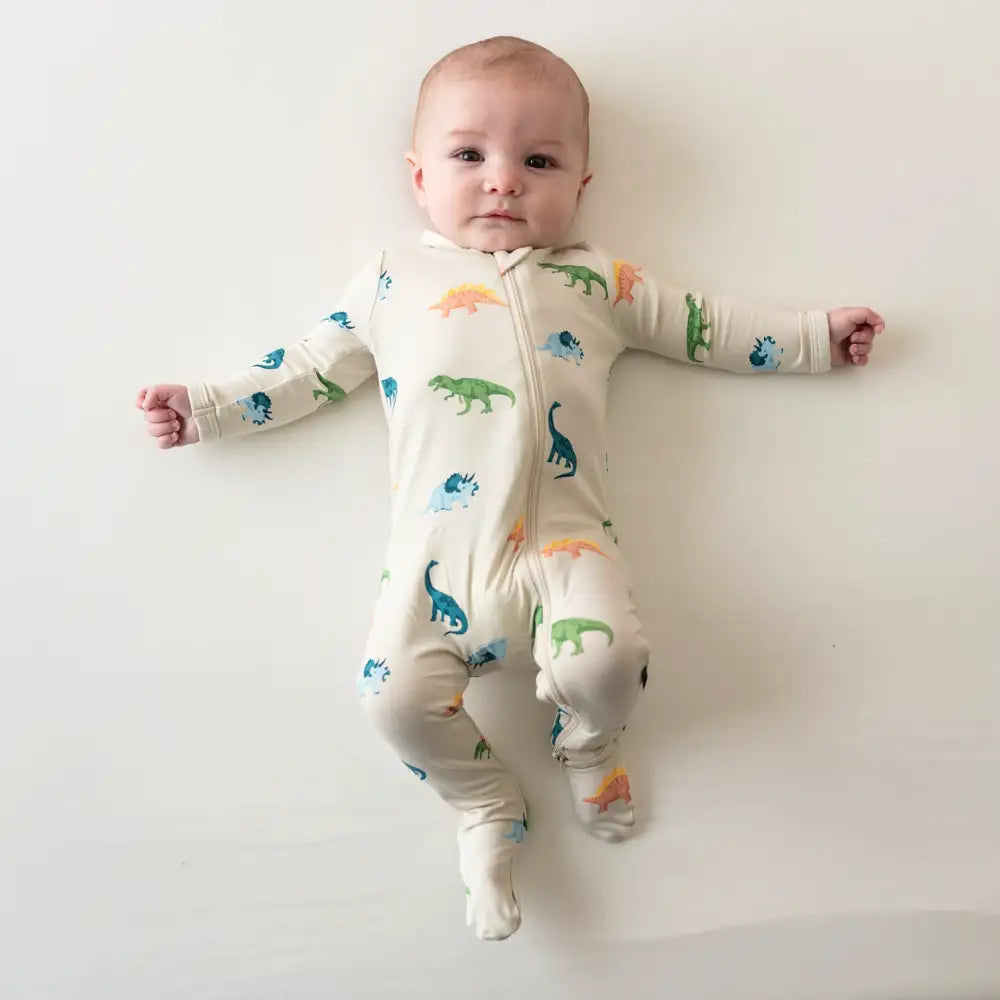 Kyte Baby Organic Cotton Zippered Footie Pajamas - Soft & Snug Baby Sleepwear for Boys & Girls | Perfect for Nighttime Comfort & Playtime Adventures