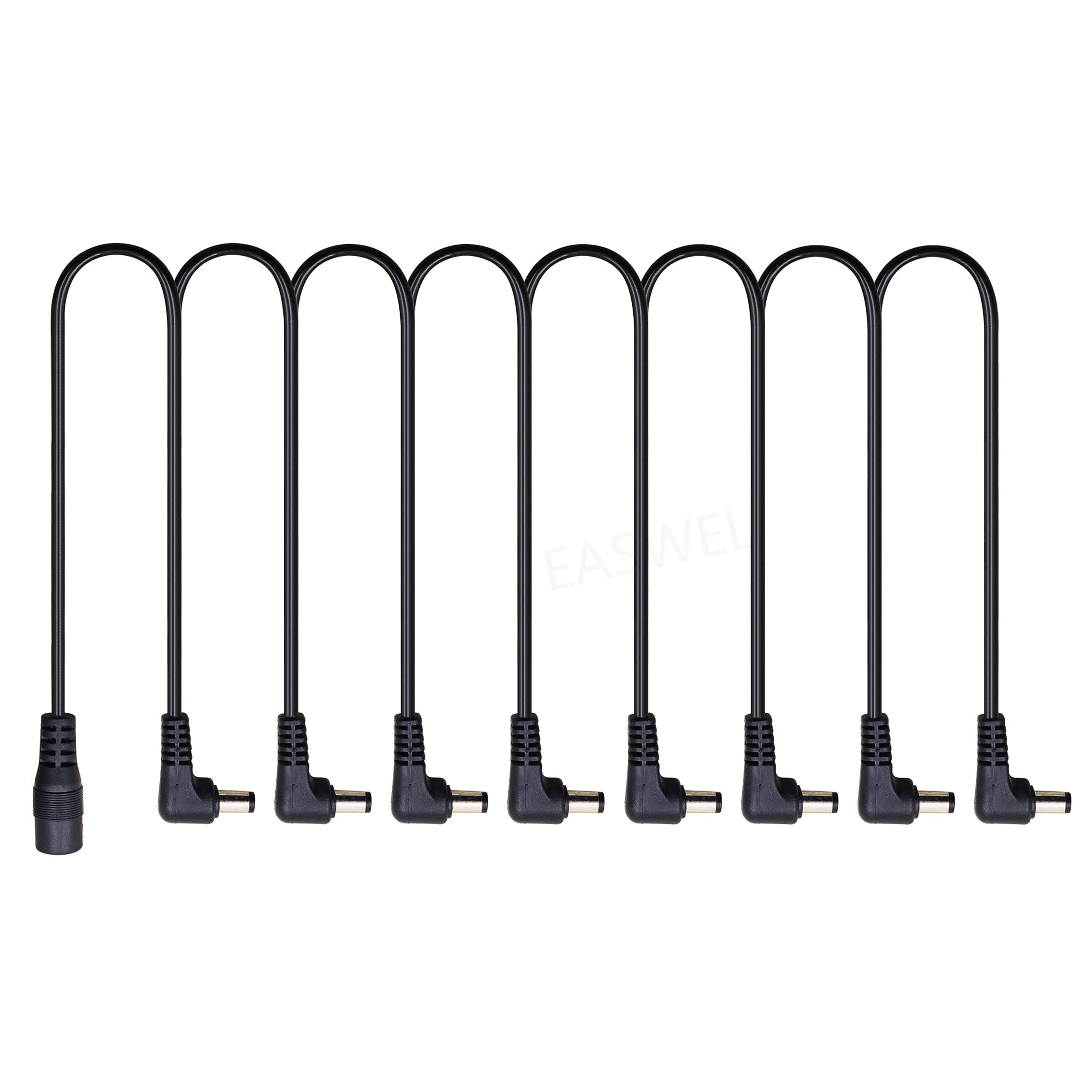 8-Way Daisy Chain Cable for Guitar Pedals - 9V Power Supply Adapter for Electric Guitar Effects Pedals - Perfect for Live Performances & Home Studio Setups